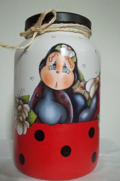 Pote Vidro Joaninha