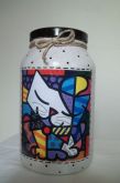Pote de Vidro Gato
