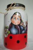 Pote Vidro Joaninha