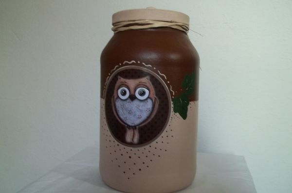 Pote de vidro e